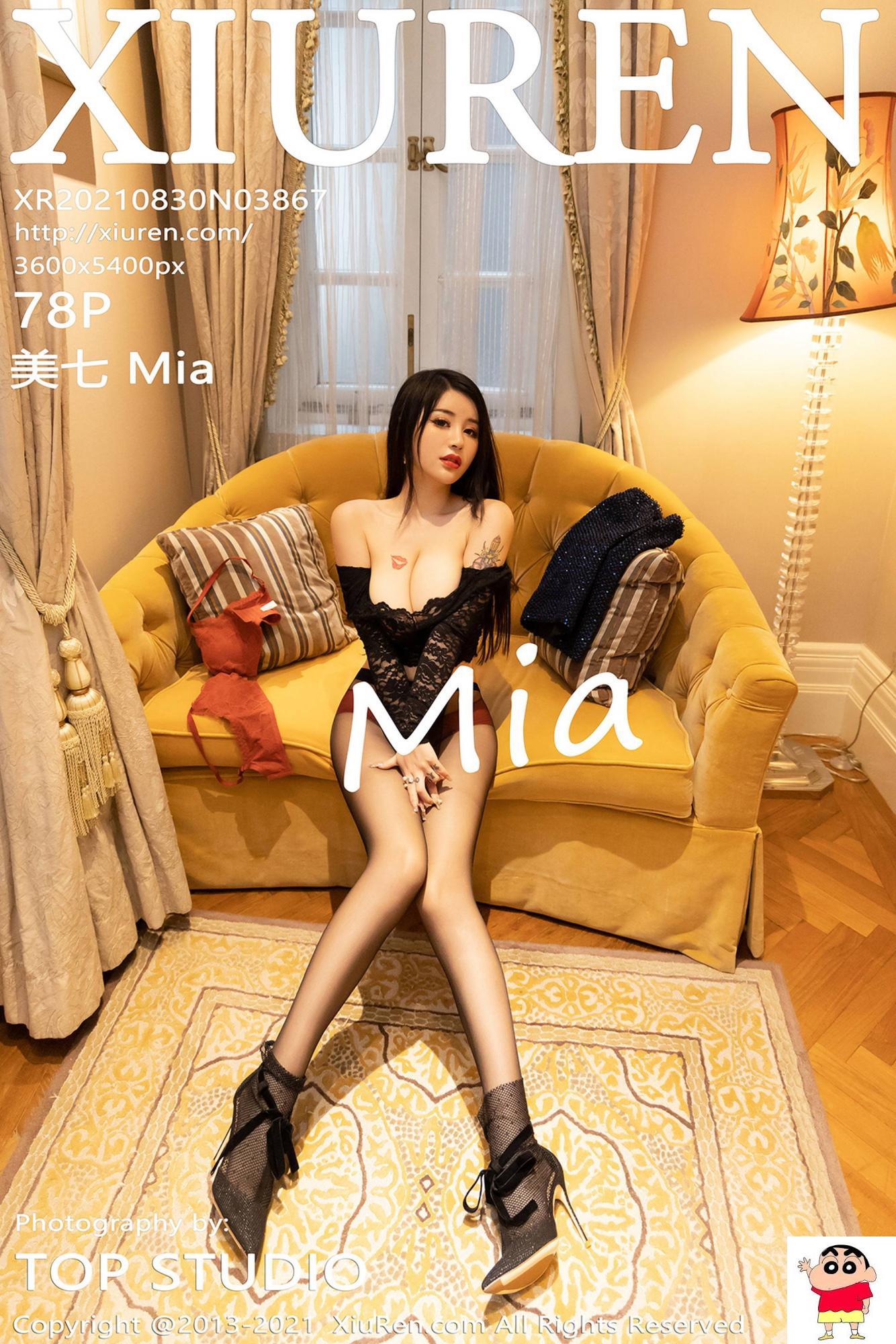 【Xiuren秀人系列】2021.08.30 No.3867 美七 Mia 完整版无水印写真【79P】