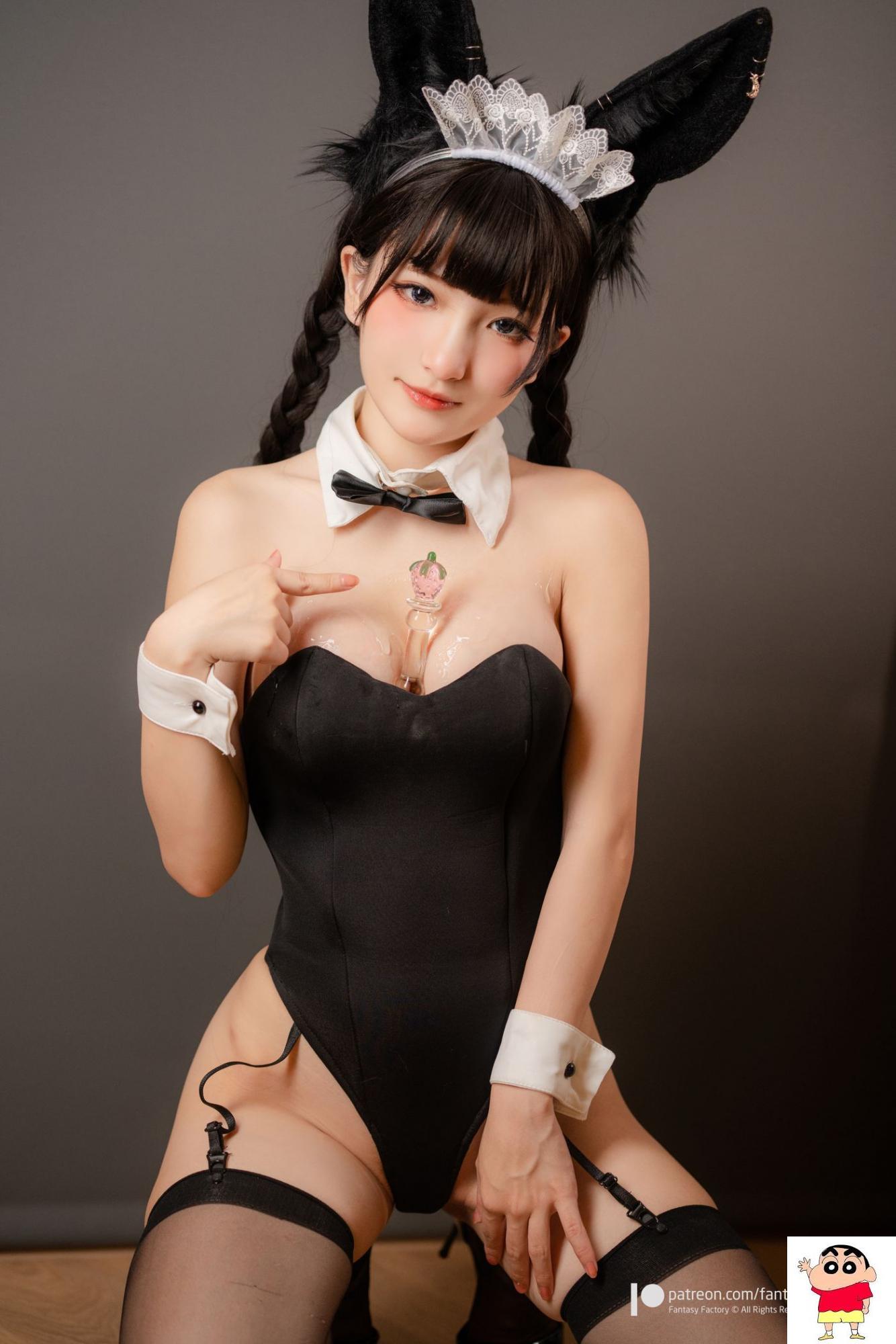 小丁Ding《Bunny girl Maid》 (41P)